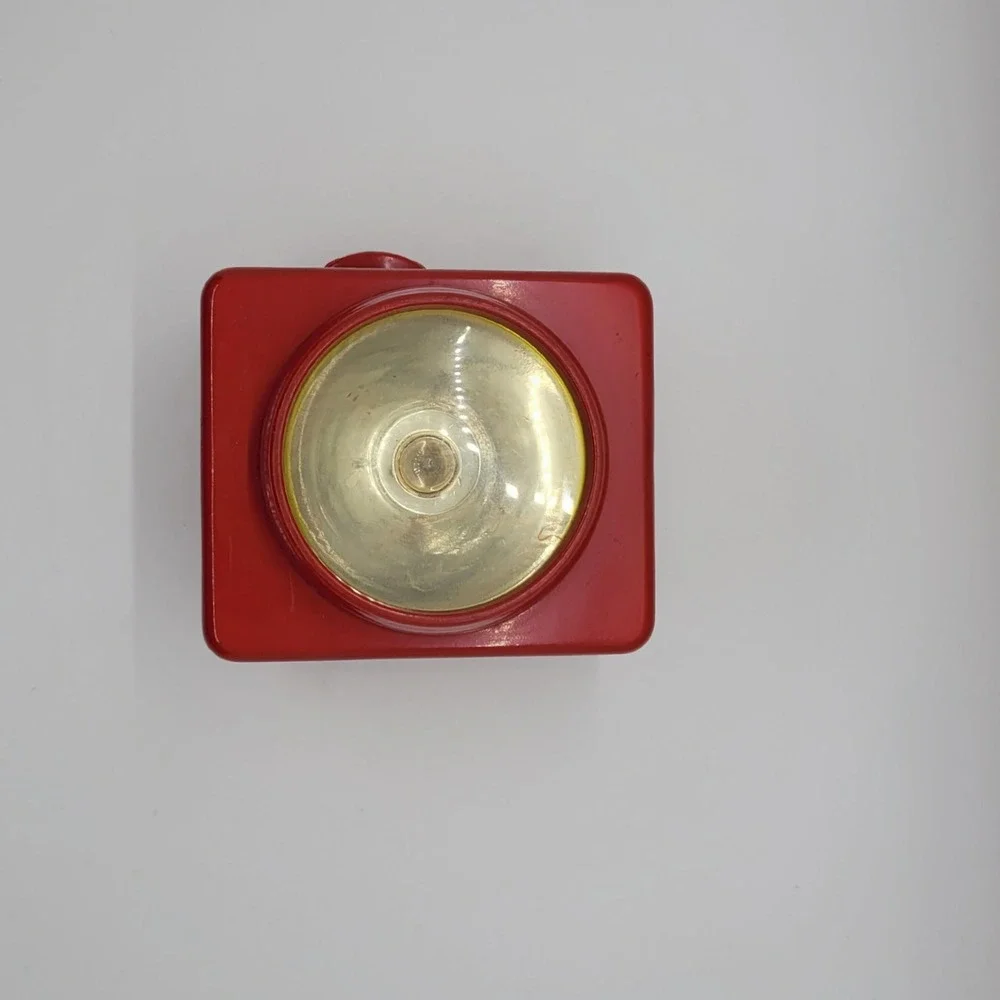 Vintage Safety-Glo Red Ray Lantern Flashlight Metal Emergency Light WORKS